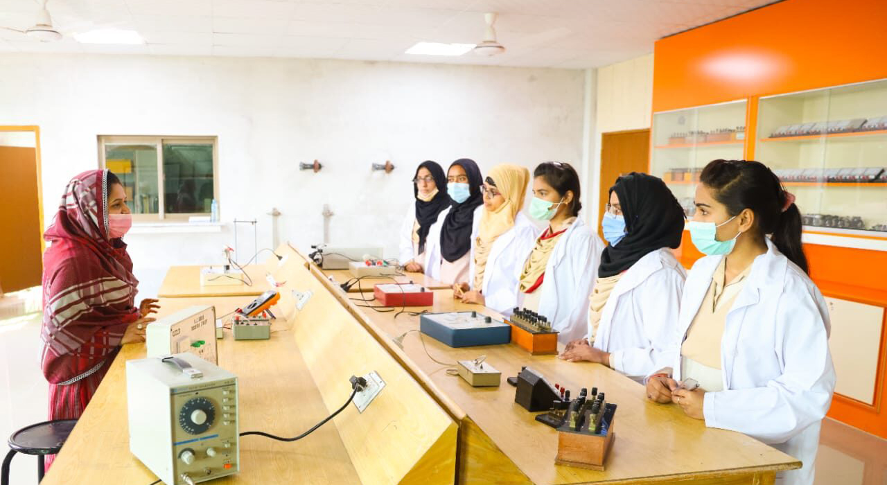 Interactive classroom teaching at Iqra Girls College